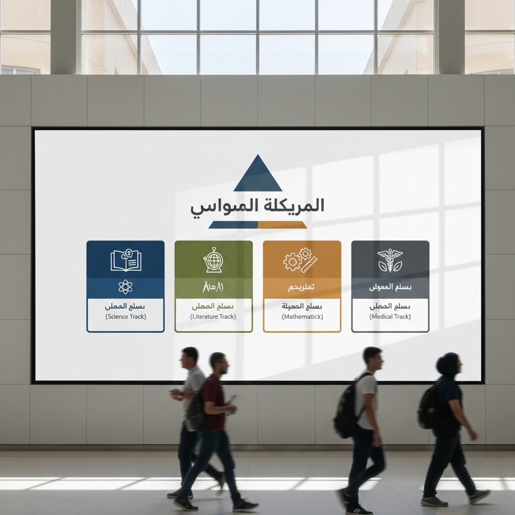 خريطة توضيحية لمسارات البكالوريا المصرية