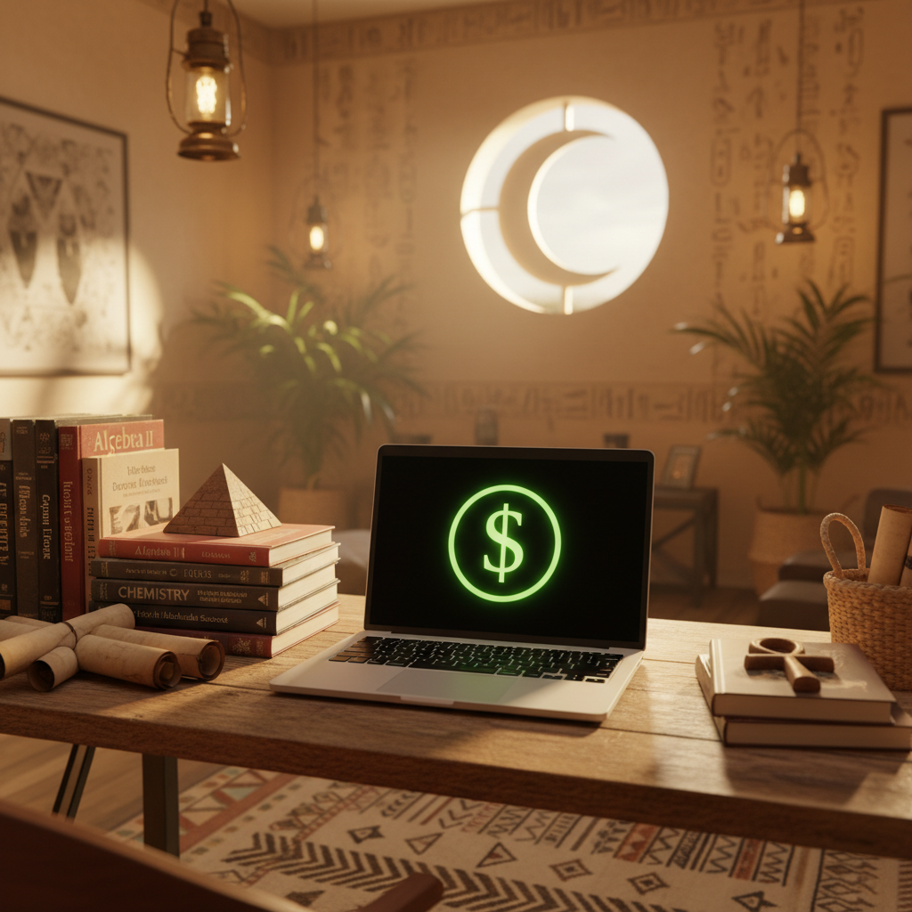 صورة تعبيرية للعمل الحر والدراسة لطلاب الثانوي