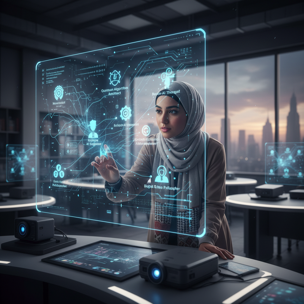 طالب مصري طموح يتخيل وظائف المستقبل في تكنولوجيا المعلومات